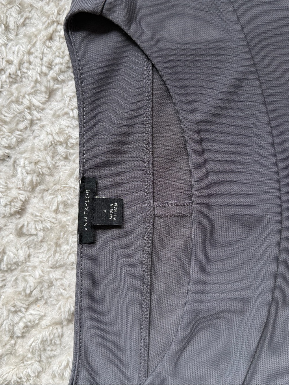 Ann Taylor Sleeveless Gray Shell Top